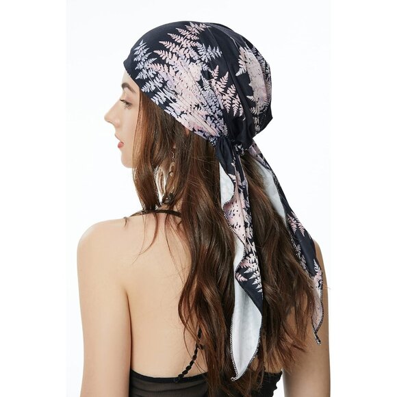 Chemo Headwear for Women Pre Tied Head Scarf Lightweight Turban Beanie Cap - Picture 4 of 6